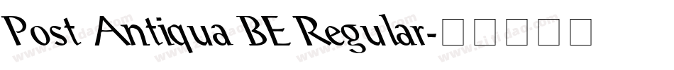 Post Antiqua BE Regular字体转换
